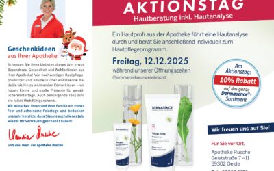 Aktionstag bei der Apotheke Rusche – Individuelle Hautberatung inkl. Hautanalyse