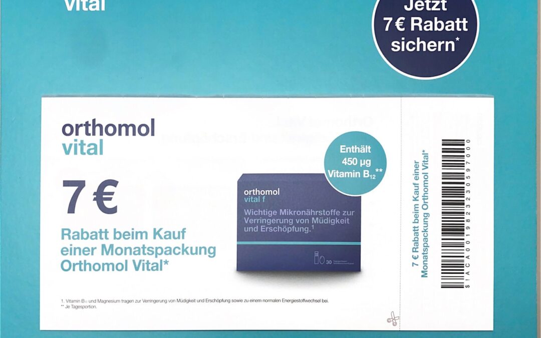 Rabatt beim Kauf einer Monatspackung Orthomol Vital*